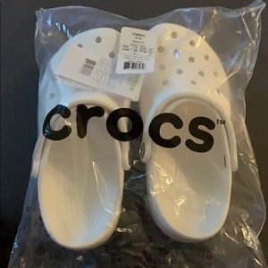 Brand new white Crocs M5/W7